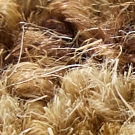 Brown And White Wool Oriental Hand Tufted Area Rug Photo 7