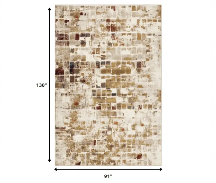 Natural Abstract Area Rug Photo 7
