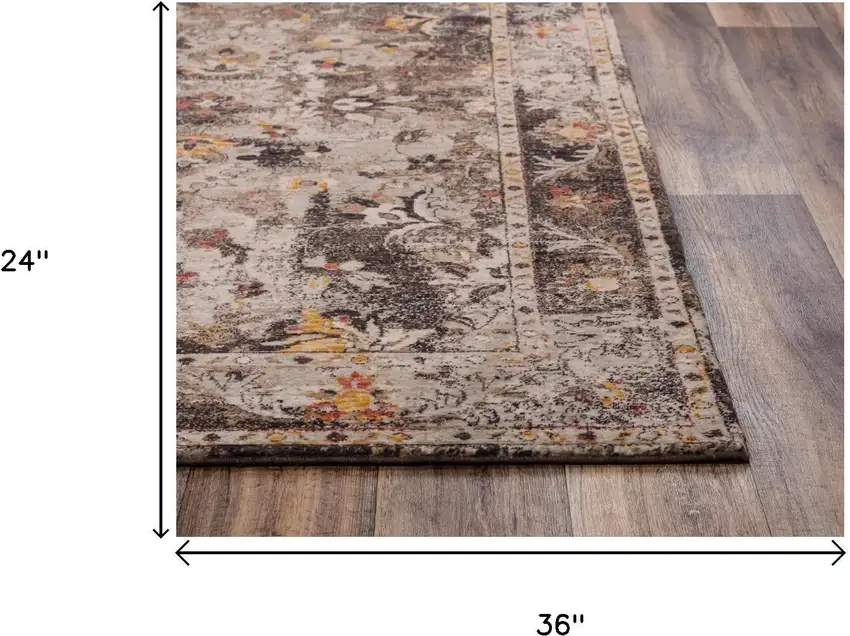 Brown Beige And Apricot New Zealand Lambs Wool Oriental Hand Carved Handmade Area Rug Photo 6