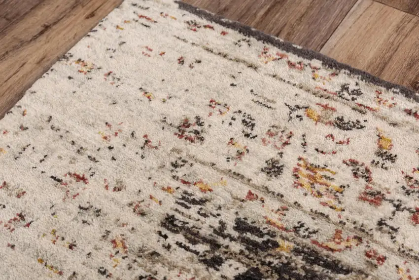 Brown Beige And Apricot New Zealand Lambs Wool Oriental Hand Carved Handmade Area Rug Photo 4