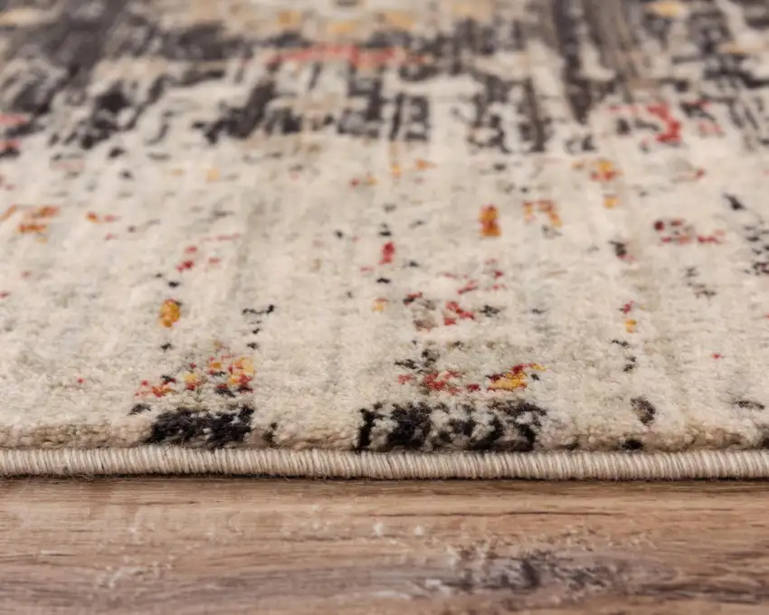 Brown Beige And Apricot New Zealand Lambs Wool Oriental Hand Carved Handmade Area Rug Photo 5