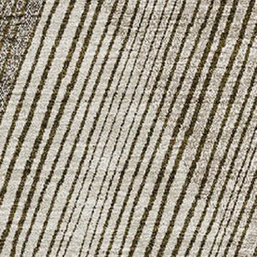 Brown Beige And Gray Geometric Washable Area Rug With UV Protection Photo 7