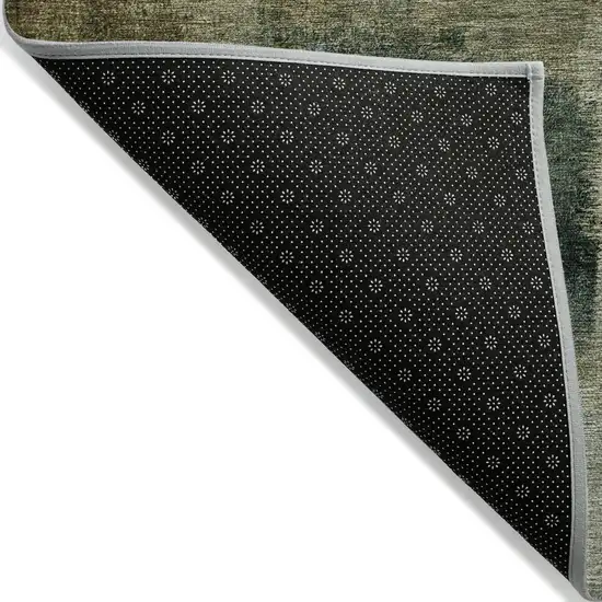 Brown Beige And Ivory Abstract Washable Indoor Outdoor Area Rug Photo 4