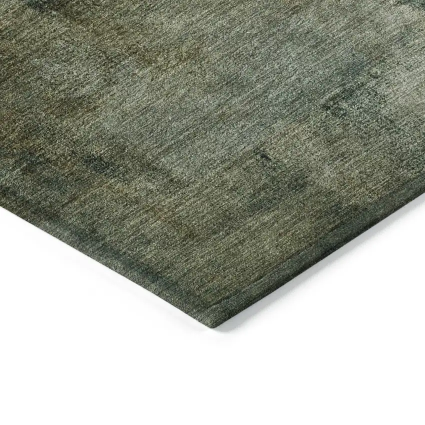 Brown Beige And Ivory Abstract Washable Indoor Outdoor Area Rug Photo 5