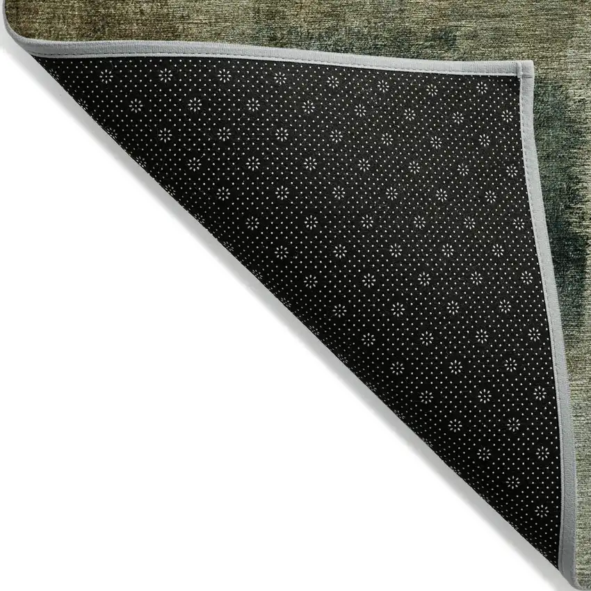 Brown Beige And Ivory Abstract Washable Indoor Outdoor Area Rug Photo 4
