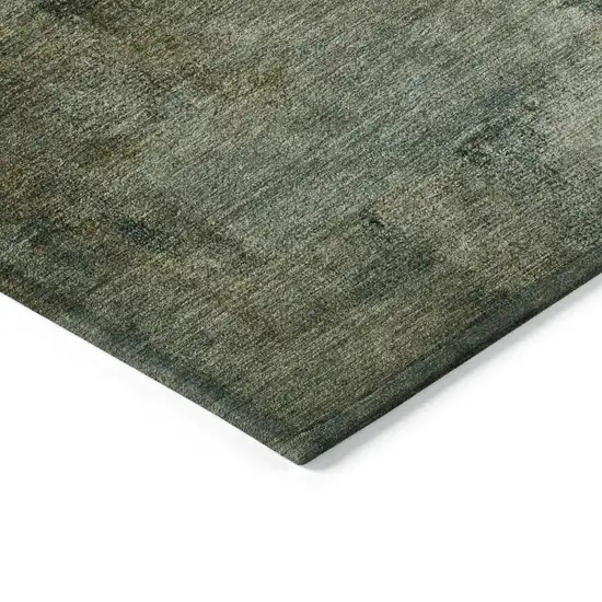 Brown Beige And Ivory Abstract Washable Indoor Outdoor Area Rug Photo 5