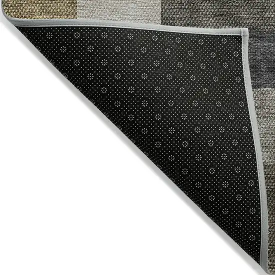 Brown Beige And Ivory Geometric Washable Indoor Outdoor Area Rug Photo 3