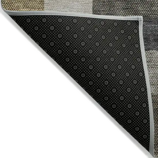 Brown Beige And Ivory Geometric Washable Indoor Outdoor Area Rug Photo 3