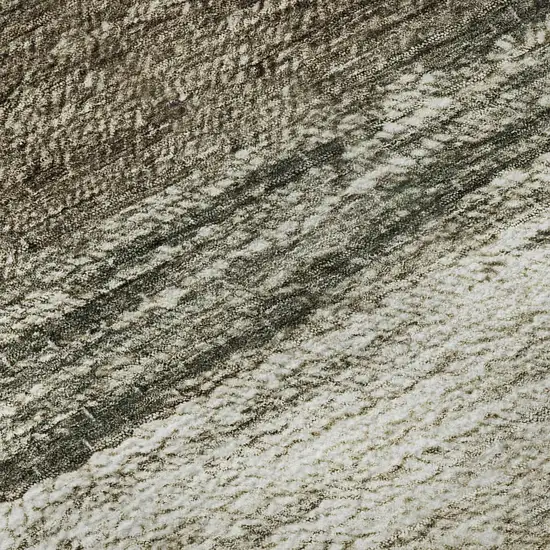 Brown Beige And Tan Ombre Washable Area Rug With UV Protection Photo 9