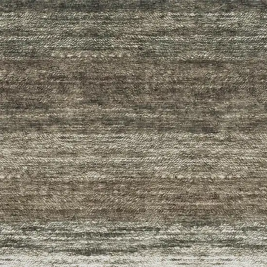 Brown Beige And Tan Ombre Washable Area Rug With UV Protection Photo 3