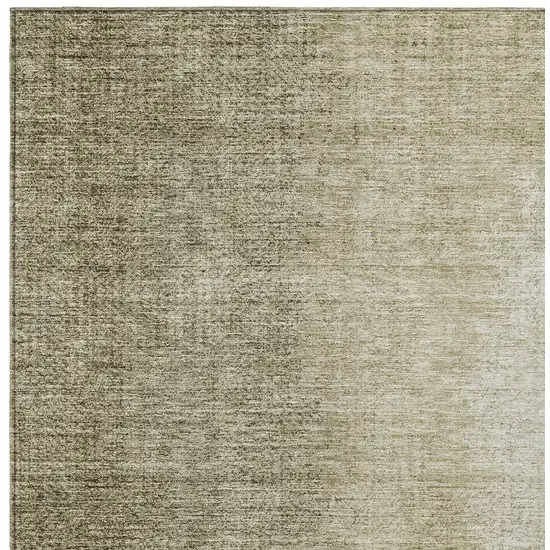 Brown Beige And Taupe Abstract Washable Indoor Outdoor Area Rug Photo 6