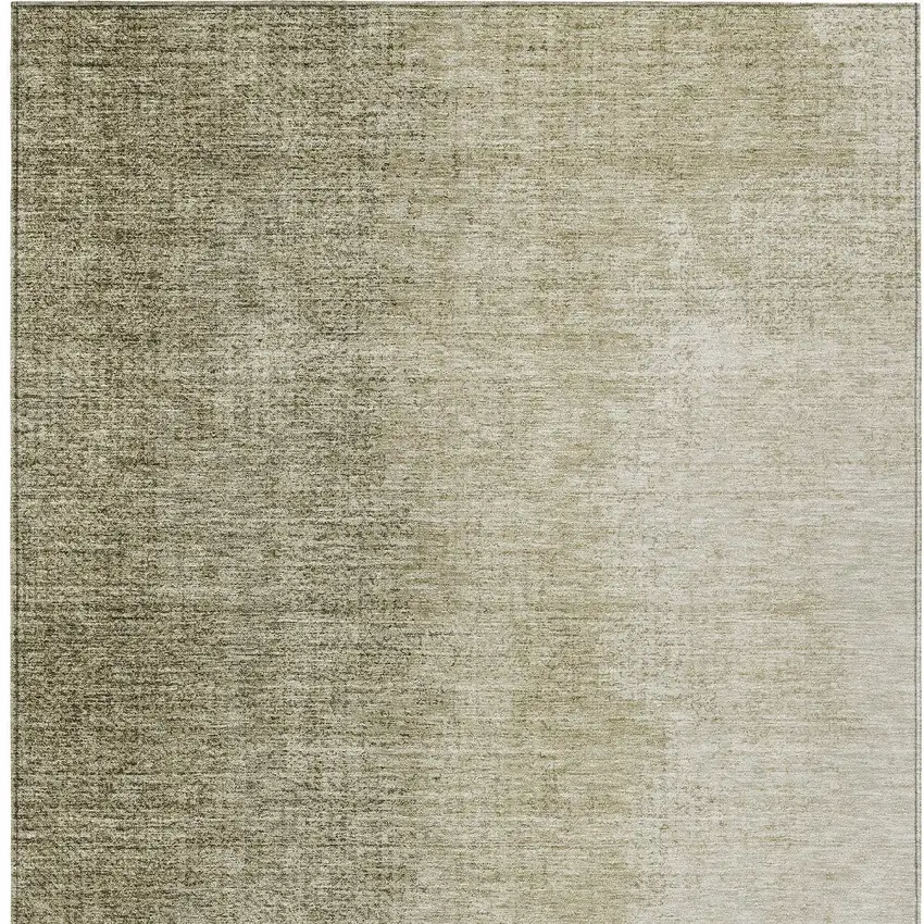 Brown Beige And Taupe Abstract Washable Indoor Outdoor Area Rug Photo 7
