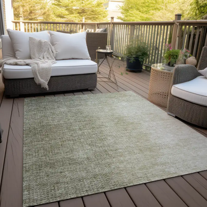 Brown Beige And Taupe Abstract Washable Indoor Outdoor Area Rug Photo 8