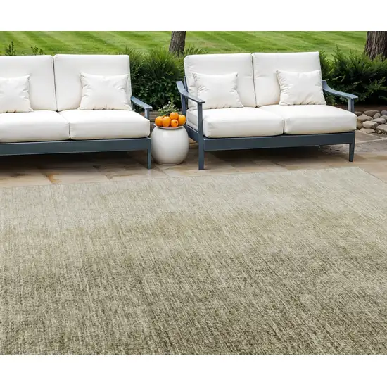 Brown Beige And Taupe Abstract Washable Indoor Outdoor Area Rug Photo 1