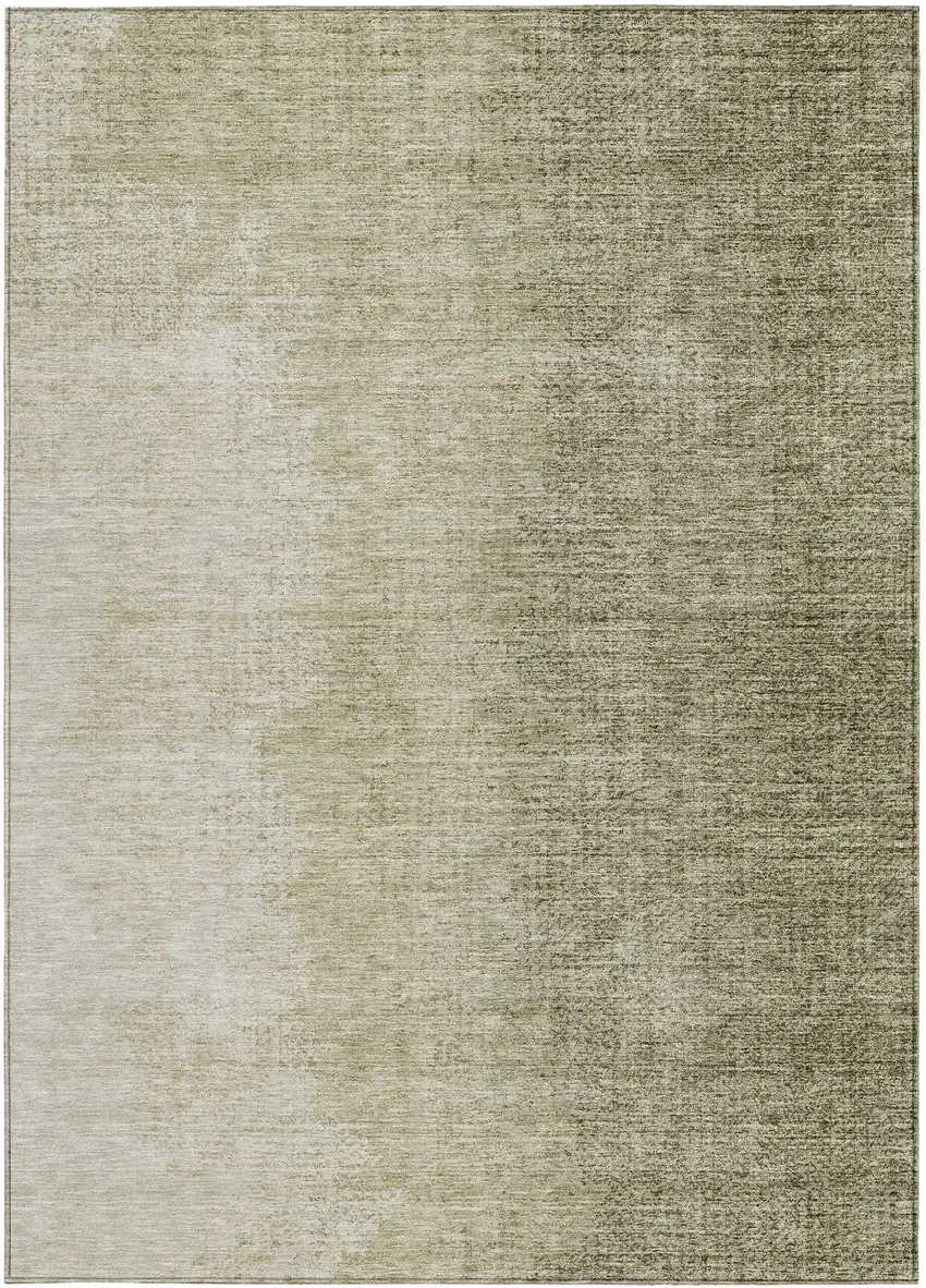 Brown Beige And Taupe Abstract Washable Indoor Outdoor Area Rug Photo 6