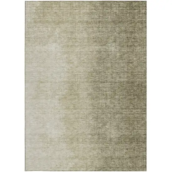 Brown Beige And Taupe Abstract Washable Indoor Outdoor Area Rug Photo 7