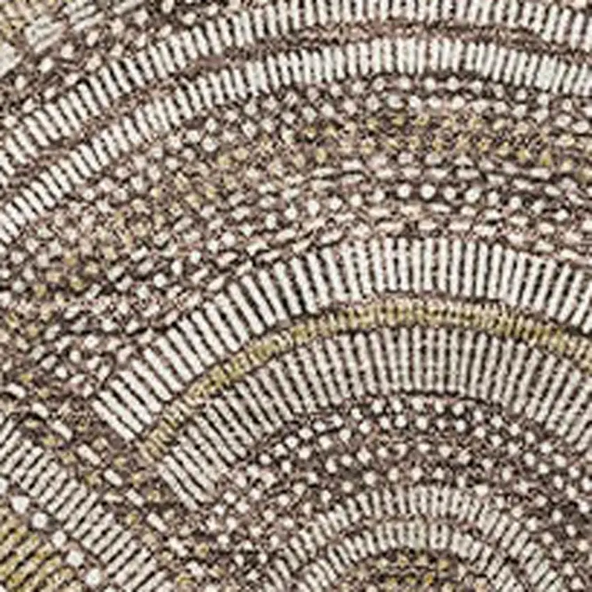 Brown Beige And Taupe Geometric Washable Area Rug With UV Protection Photo 2