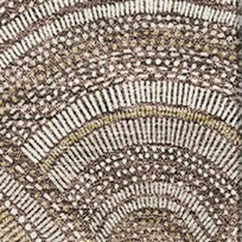 Brown Beige And Taupe Geometric Washable Area Rug With UV Protection Photo 2