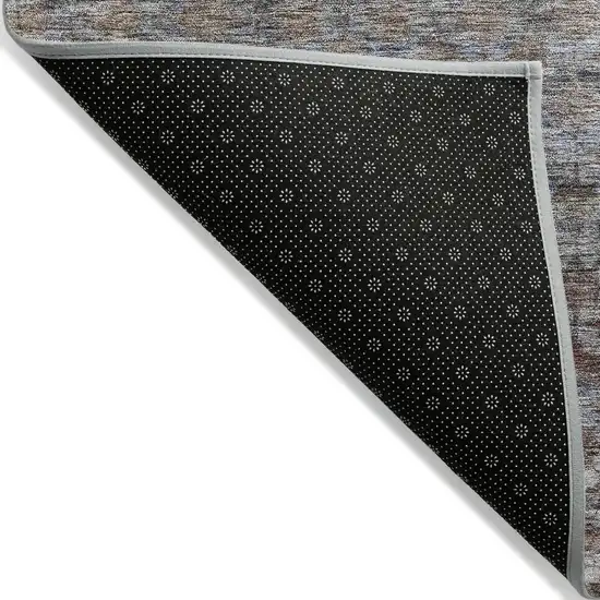 Brown Black And Brick Red Striped Washable Indoor Outdoor Area Rug Photo 4