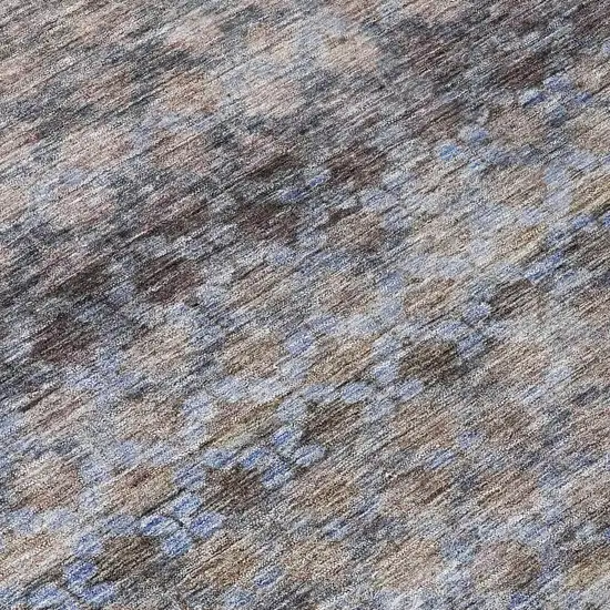 Brown Black And Brick Red Striped Washable Indoor Outdoor Area Rug Photo 8
