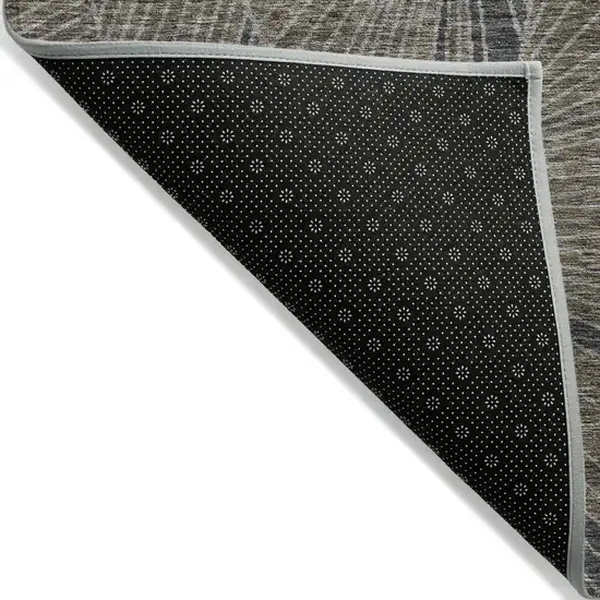 Brown Black And Gray Geometric Washable Indoor Outdoor Area Rug Photo 4