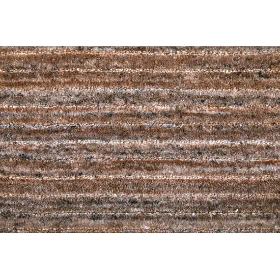 Brown Black And Gray Handmade Indoor Outdoor Area Rug Photo 7
