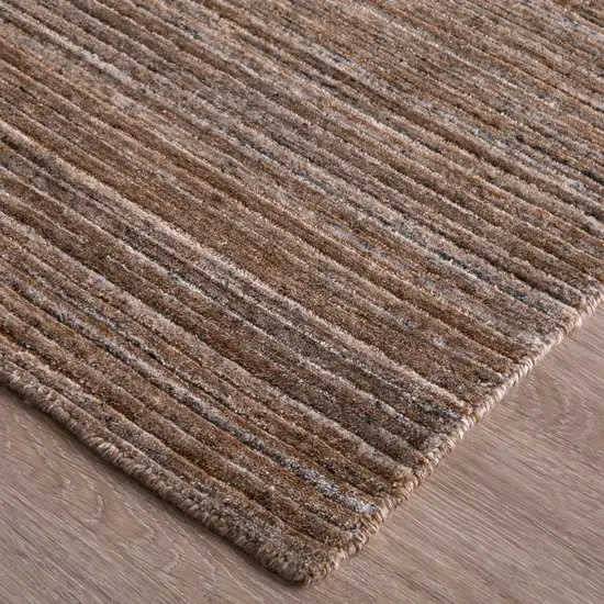 Brown Black And Gray Handmade Indoor Outdoor Area Rug Photo 5