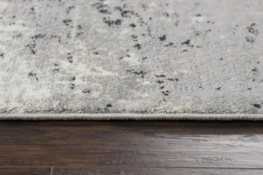 Brown Black And Ivory Abstract Area Rug Photo 3