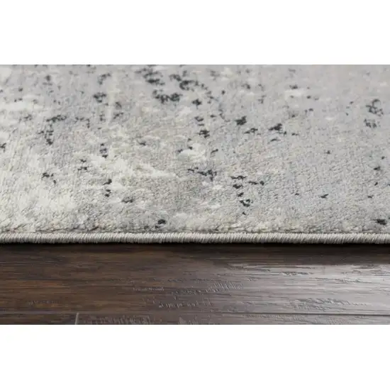 Brown Black And Ivory Abstract Area Rug Photo 3