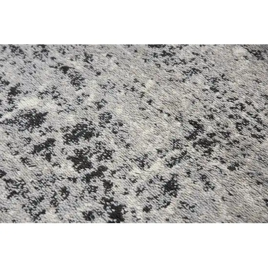 Brown Black And Ivory Abstract Area Rug Photo 6