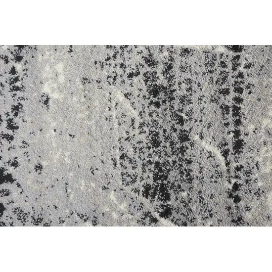 Brown Black And Ivory Abstract Area Rug Photo 2