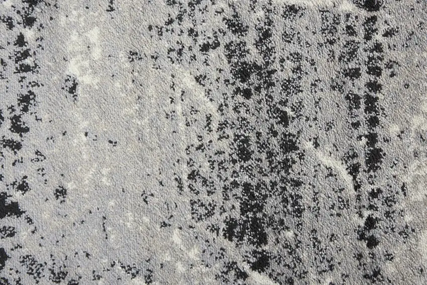 Brown Black And Ivory Abstract Area Rug Photo 2