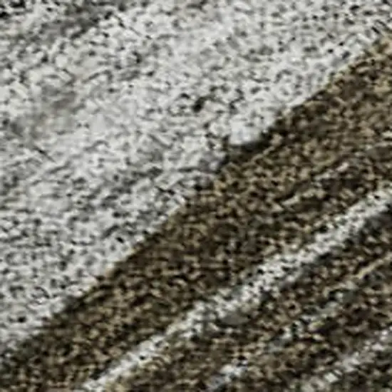 Brown Blue And Green Abstract Geometric Washable Area Rug With UV Protection Photo 2