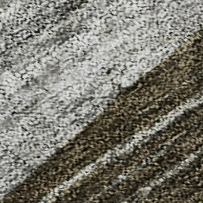 Brown Blue And Green Abstract Geometric Washable Area Rug With UV Protection Photo 2