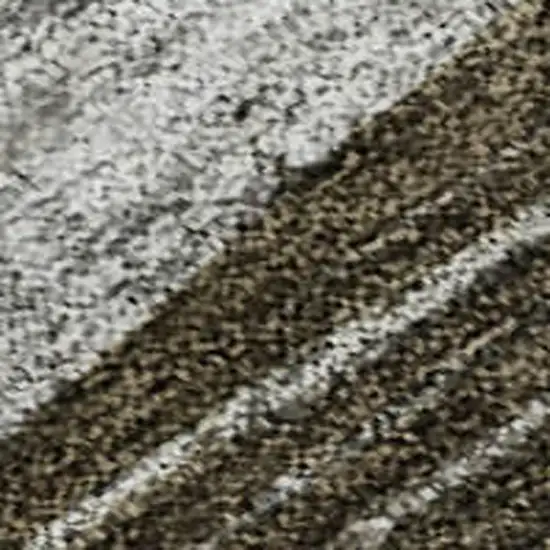 Brown Blue And Green Abstract Geometric Washable Area Rug With UV Protection Photo 2