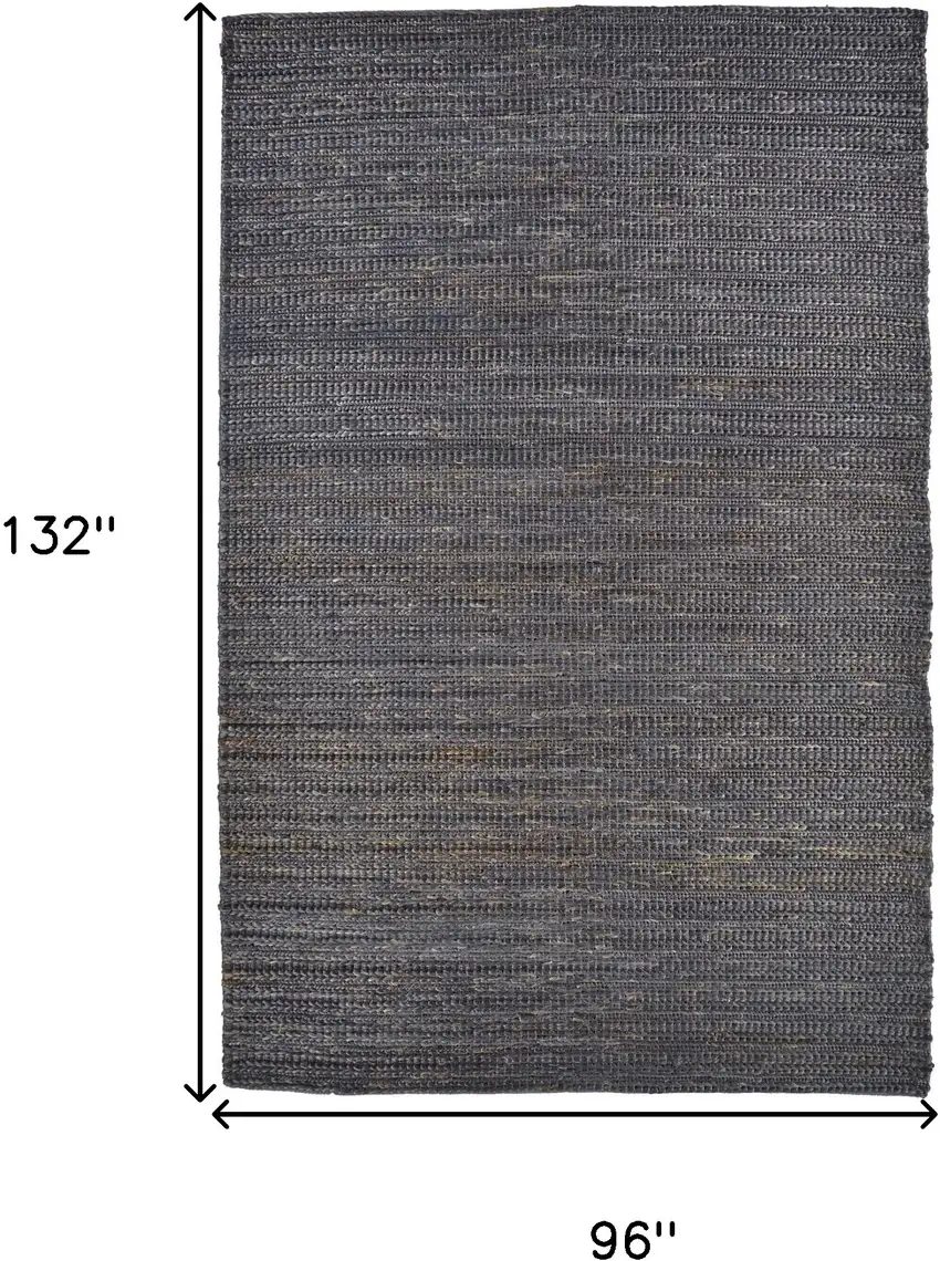 Brown Blue And Taupe Hand Woven Area Rug Photo 10