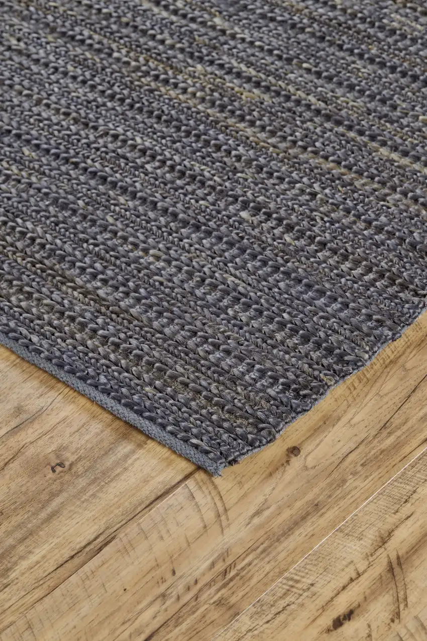 Brown Blue And Taupe Hand Woven Area Rug Photo 8