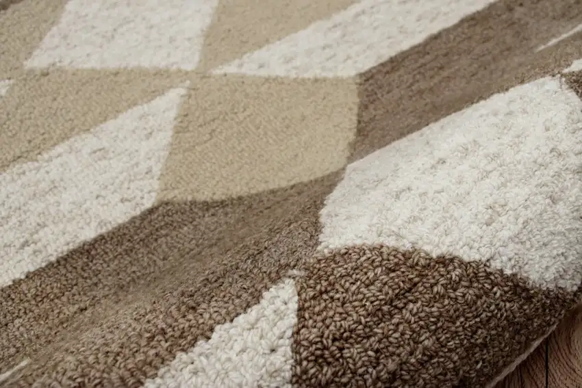 Brown Bohemian Geometric Area Rug Photo 6