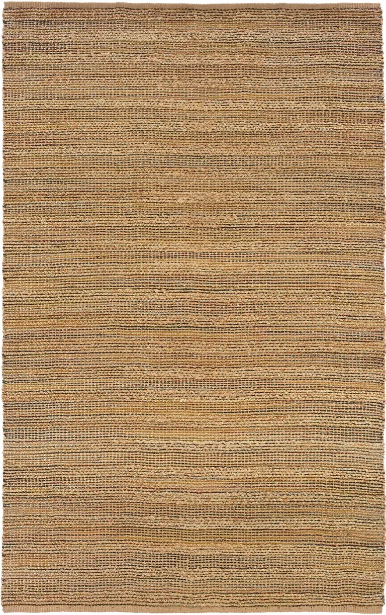 Brown Braided Jute Area Rug Photo 1