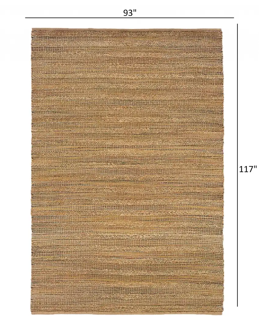 Brown Braided Jute Area Rug Photo 3