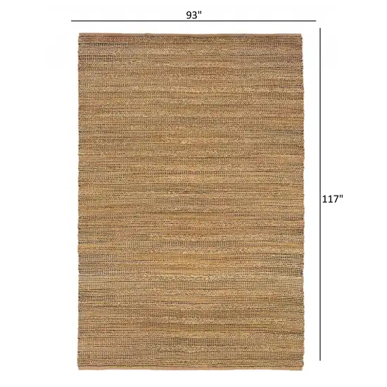 Brown Braided Jute Area Rug Photo 3