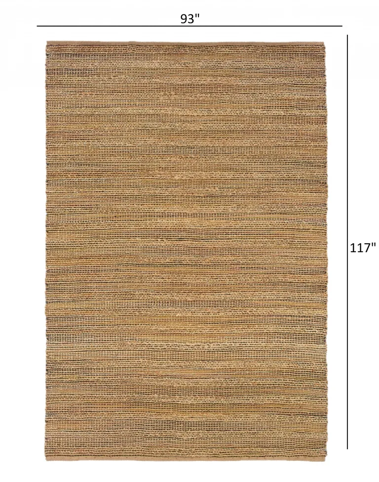 Brown Braided Jute Area Rug Photo 3