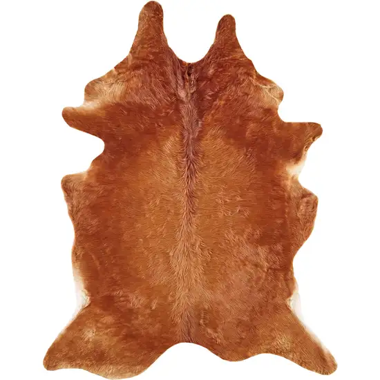 Brown Cowhide Animal Print Power Loom Area Rug Photo 2