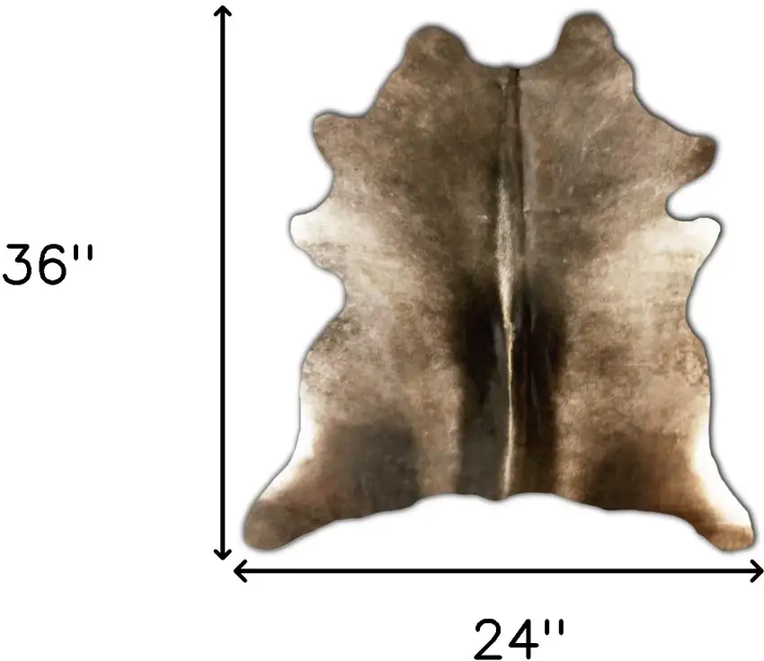 Brown Cowhide Hand Knotted Area Rug Photo 5