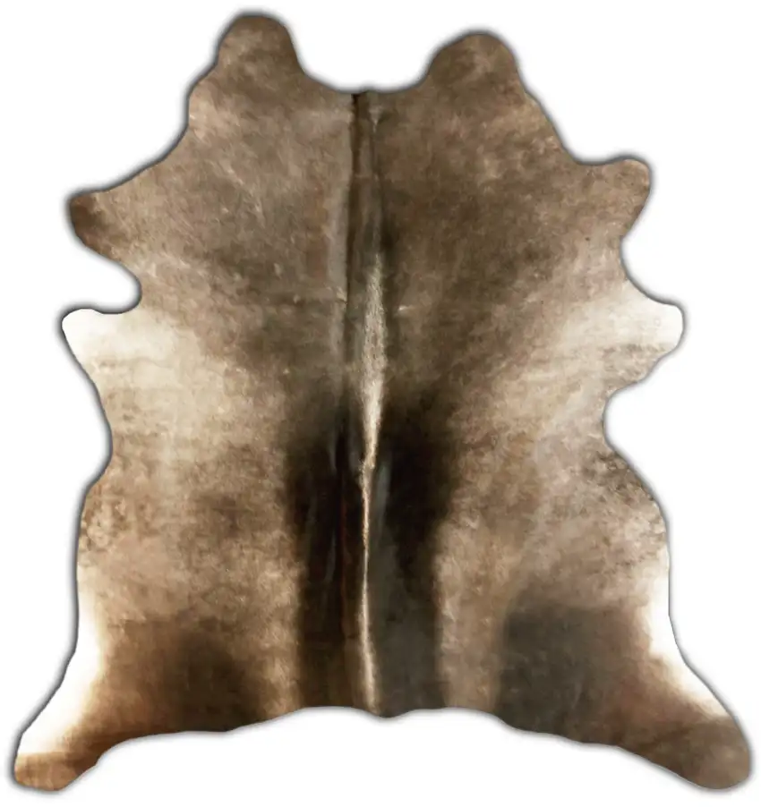 Brown Cowhide Hand Knotted Area Rug Photo 3