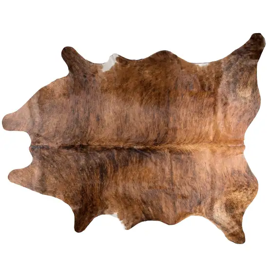 Brown Cowhide Hand Knotted Area Rug Photo 3