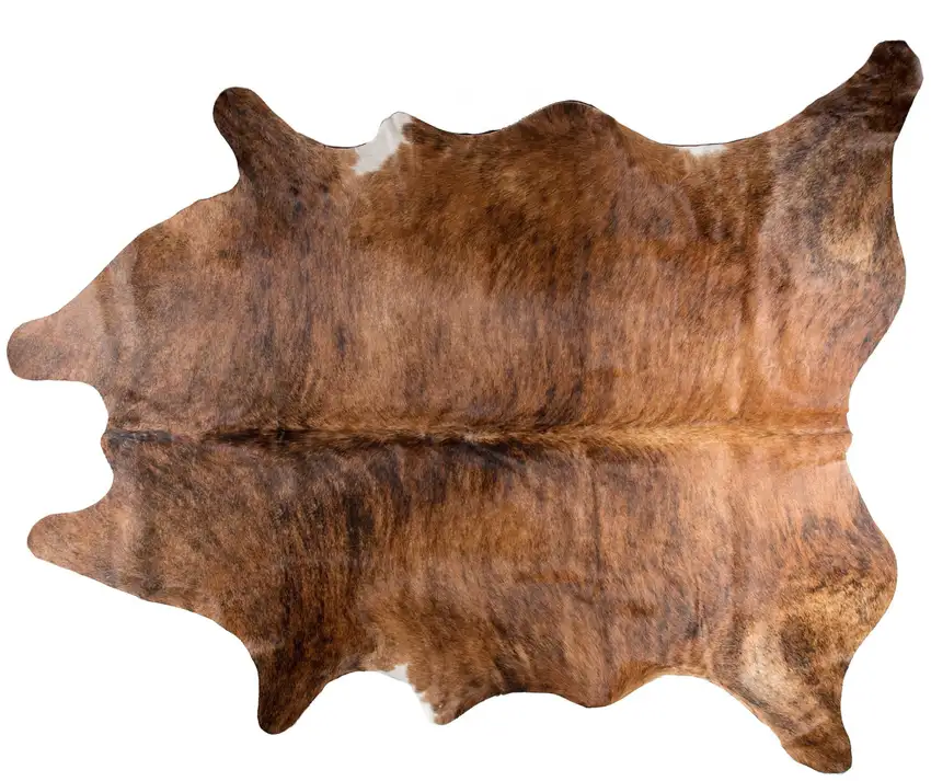 Brown Cowhide Hand Knotted Area Rug Photo 3