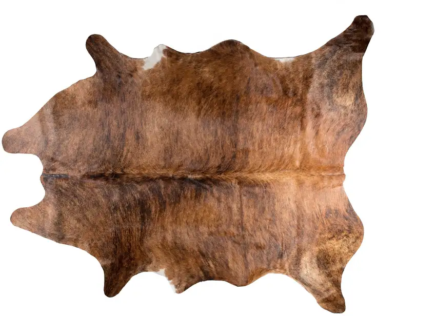 Brown Cowhide Hand Knotted Area Rug Photo 4