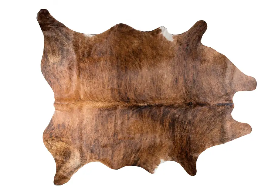 Brown Cowhide Hand Knotted Area Rug Photo 1