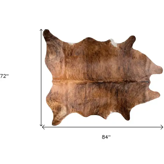 Brown Cowhide Hand Knotted Area Rug Photo 5